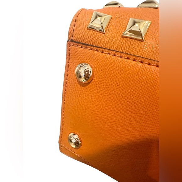 Michael Kors Orange Tangerine Large Studded Hamilton - Picture 8 of 13